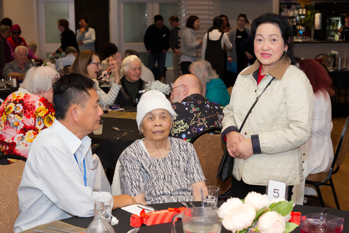 Random photo of clients at the Christmas party